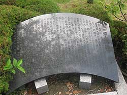館山城跡解説碑